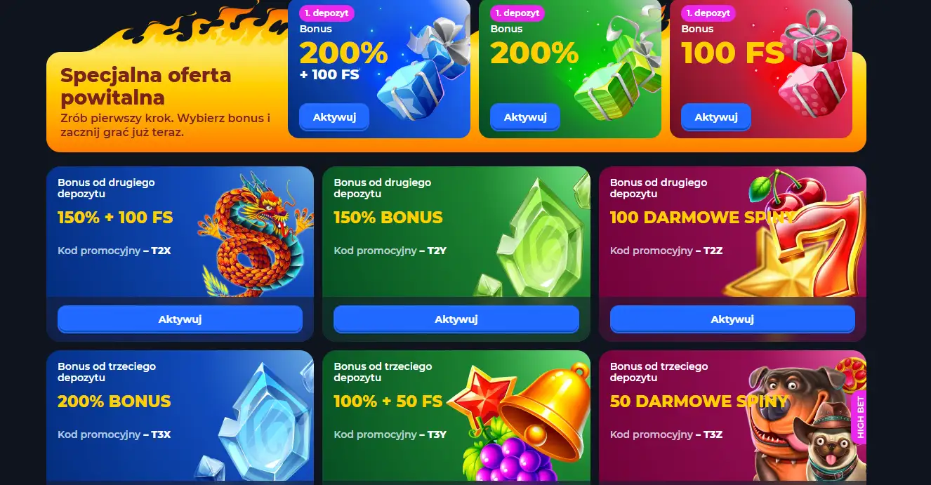 tycoonwin casino bonusy