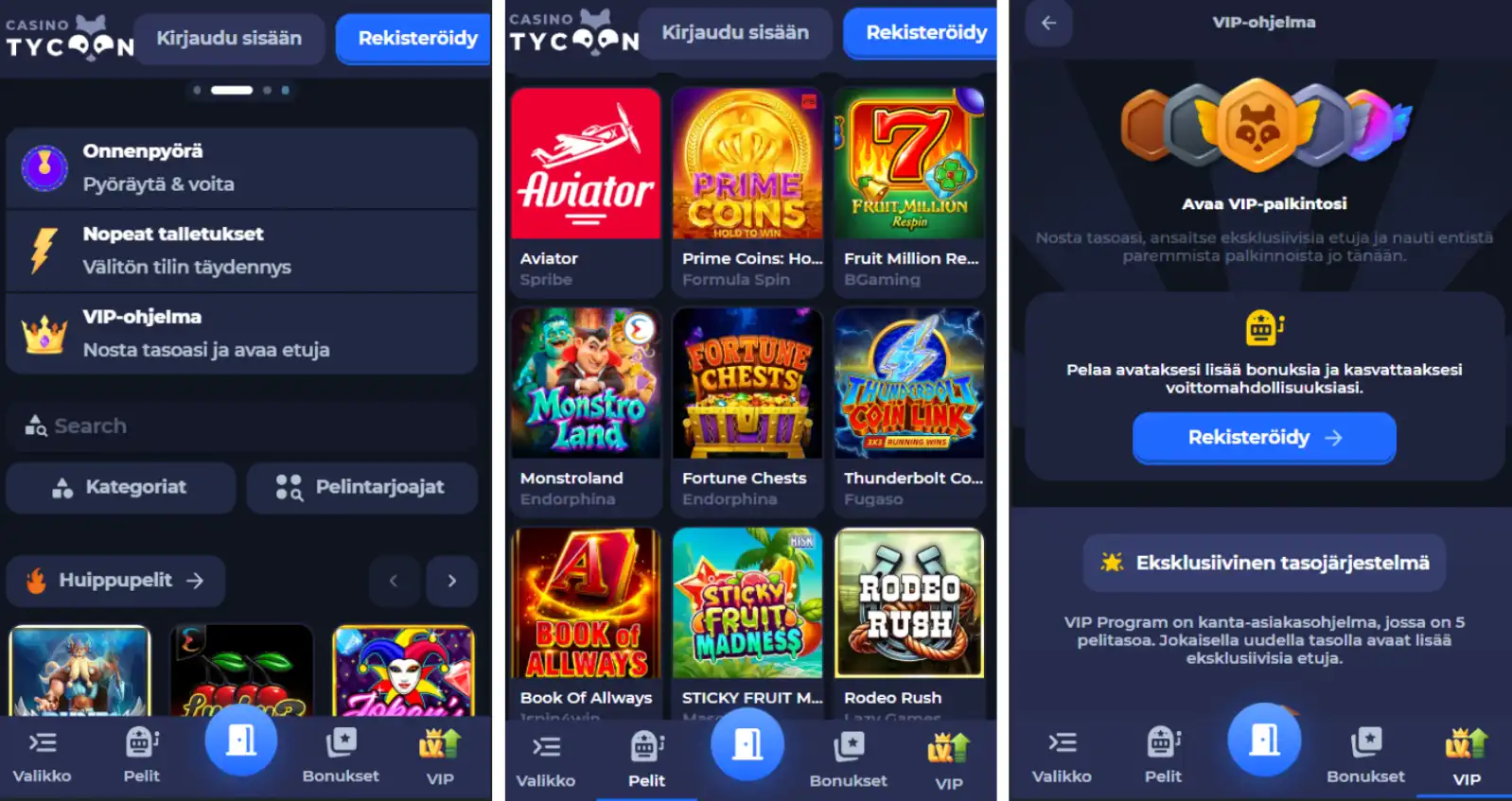 tycoonwin casino mobiiliselain