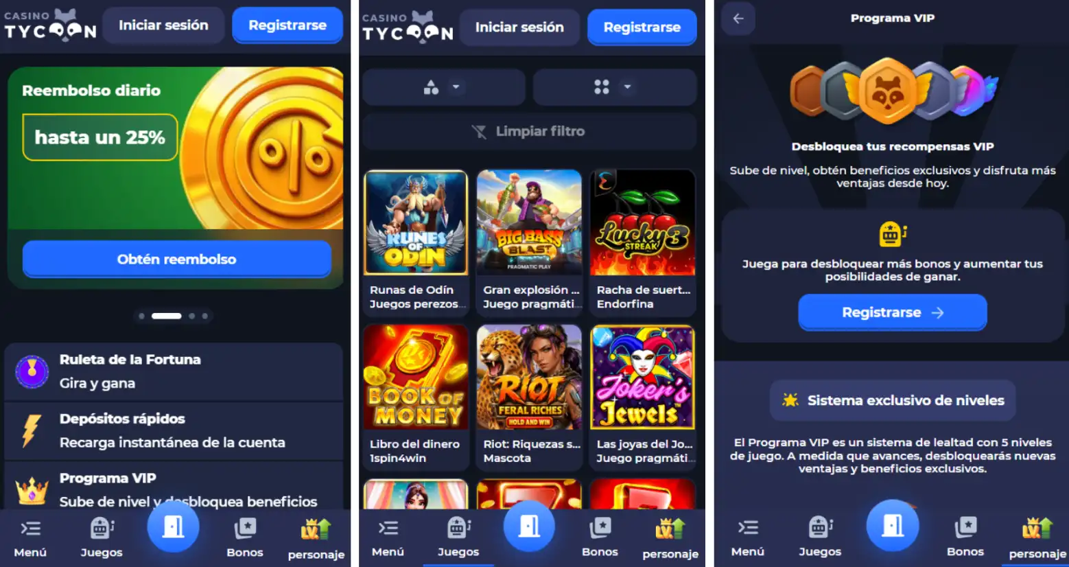 tycoonwin casino navegador móvil