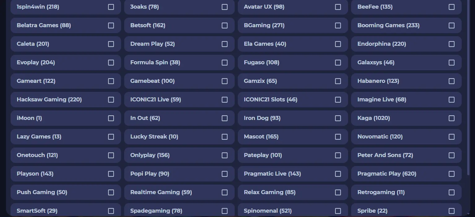 tycoonwin casino palveluntarjoajat